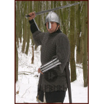 Kettenhemd Haubergeon, Flachring mit Keilnieten, ID 8 mm