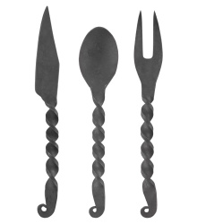 Essbesteck 3-teilig Messer, Gabel, Löffel