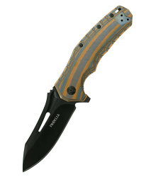 Taschenmesser Proelia Drop Point, matt-schwarz, Defcon