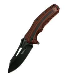 Taschenmesser Proelia Drop Point, matt-schwarz, Defcon