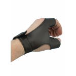 Bogenhandschuh aus Leder für Rechtshänder, braun