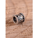 Mittelalter Haarschmuck und Bartperle aus Silber