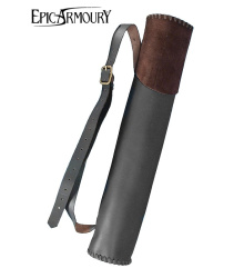 Köcher Hunter aus Leder, groß, für 10 LARP-Pfeile