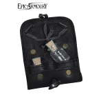 Tranktasche aus Leder mit 2 Flaschen