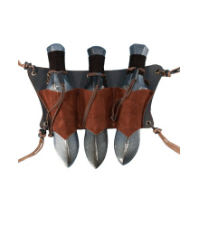 Gürtelhalter, für 3 Wurfmesser