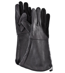 Falknerhandschuhe, schwarz