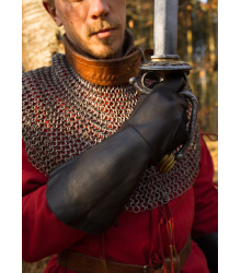 Falknerhandschuhe, schwarz