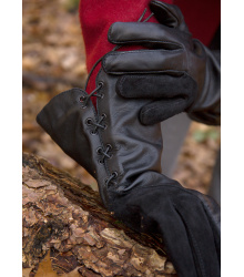 Falknerhandschuhe, schwarz