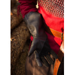 Falknerhandschuhe, schwarz