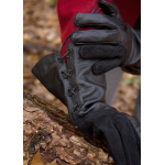 Falknerhandschuhe, schwarz