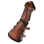 Panzerhandschuh aus Leder, Linke Hand