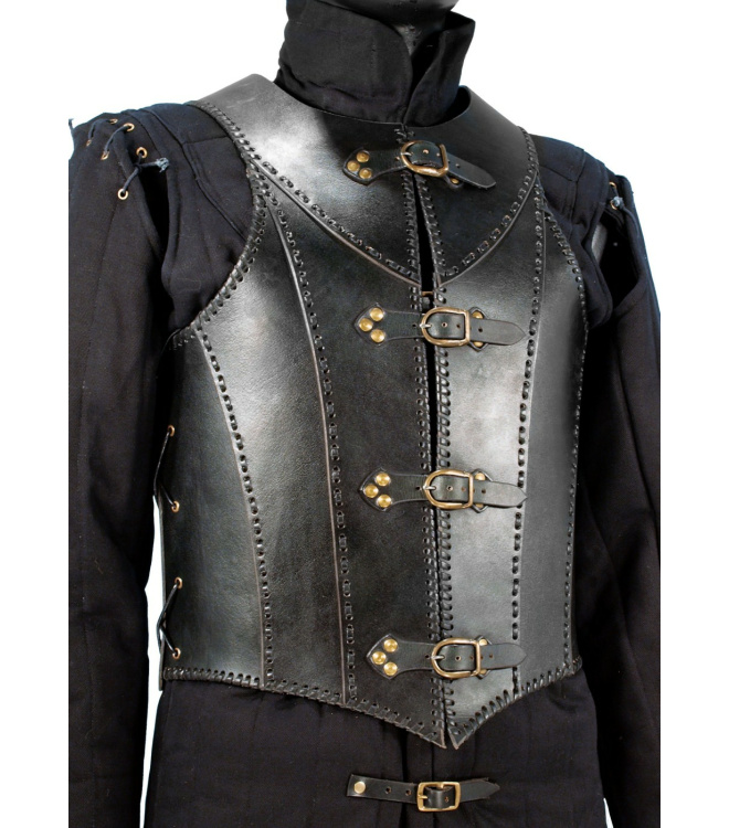 Lederrüstung Veteran, schwarz oder braun