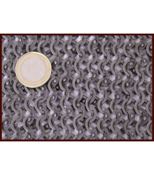 Kettenhemd Hauberk, unvernietet, ID 8 mm, verzinkt