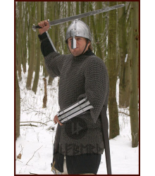 Kettenhemd Haubergeon, unvernietet, ID 8 mm, verzinkt