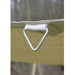 Lagerplane / Sonnensegel mit Dreieckringen, 350g/m², naturfarben