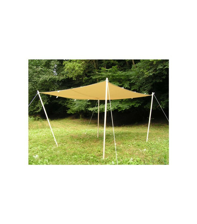 Lagerplane / Sonnensegel mit Schlaufen, 250g/m², naturfarben