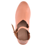 Riemenschuhe, seitliche Schnürung, wendegenäht