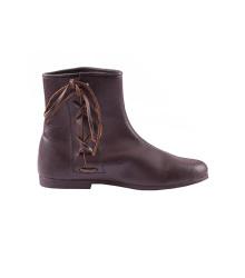 Kurze Mittelalter-Schnürstiefel, dunkelbraun