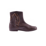 Kurze Mittelalter-Schnürstiefel, dunkelbraun