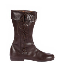 Lange Schnürstiefel, dunkelbraun