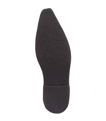 Schnabelstiefel  mit drei Schnallen, dunkelbraun