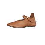 Spätmittelalterliche Wendeschuhe mit Schnallenverschluss