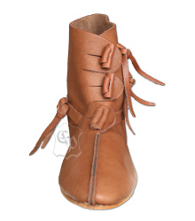 Wendegenähte Halbstiefel mit Knebelverschluss