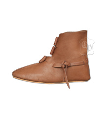 Wendegenähte Halbstiefel mit Knebelverschluss