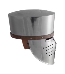 Kreuzfahrer-Topfhelm, ca.1180, 2 mm Stahl