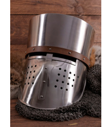 Kreuzfahrer-Topfhelm, ca.1180, 2 mm Stahl