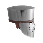 Kreuzfahrer-Topfhelm, ca.1180, 2 mm Stahl