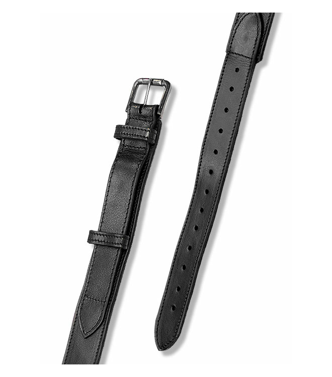 Schwarzer Ledergürtel Knight