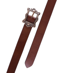 Piratengürtel mit antiker  Messingschnalle, versch. Farben