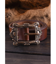 Piratengürtel mit antiker  Messingschnalle, versch. Farben