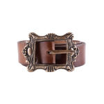 Piratengürtel mit antiker  Messingschnalle, versch. Farben