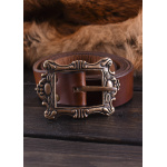 Piratengürtel mit antiker  Messingschnalle, versch. Farben