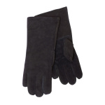 Stulpenhandschuh aus Wildleder, schwarz
