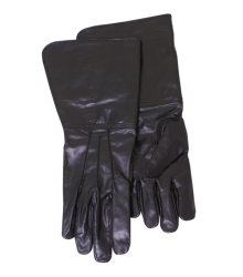 Stulpenhandschuhe, schwarz