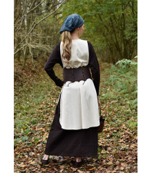 Schnürmieder-Gürtel aus Leder, braun