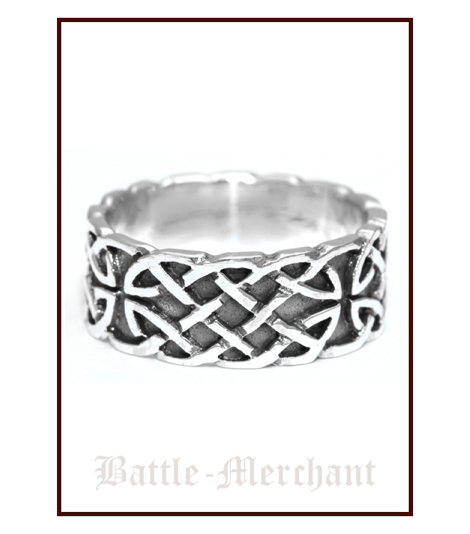 Keltischer Ring Unendlichkeit aus Silber