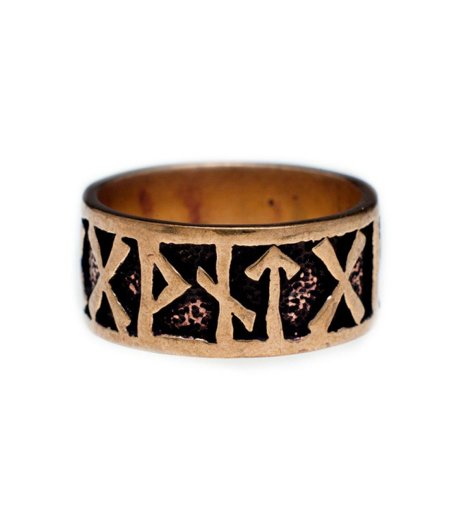 Runen Ring aus Bronze