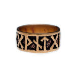 Runen Ring aus Bronze
