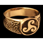 Triskel Siegelring aus Bronze