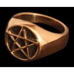 Pentagramm Siegelring aus Bronze