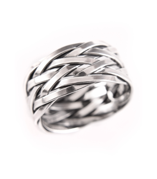 Wikinger Flechtring Hedin aus Silber