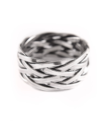 Wikinger Flechtring Hedin aus Silber