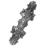 Wikinger Gleicharmfibel Birka