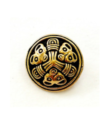 Kleine Wikinger Scheibenfibel Birka im Borrestil