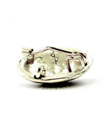 Kleine Wikinger Scheibenfibel Birka im Borrestil