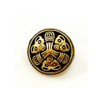 Kleine Wikinger Scheibenfibel Birka im Borrestil